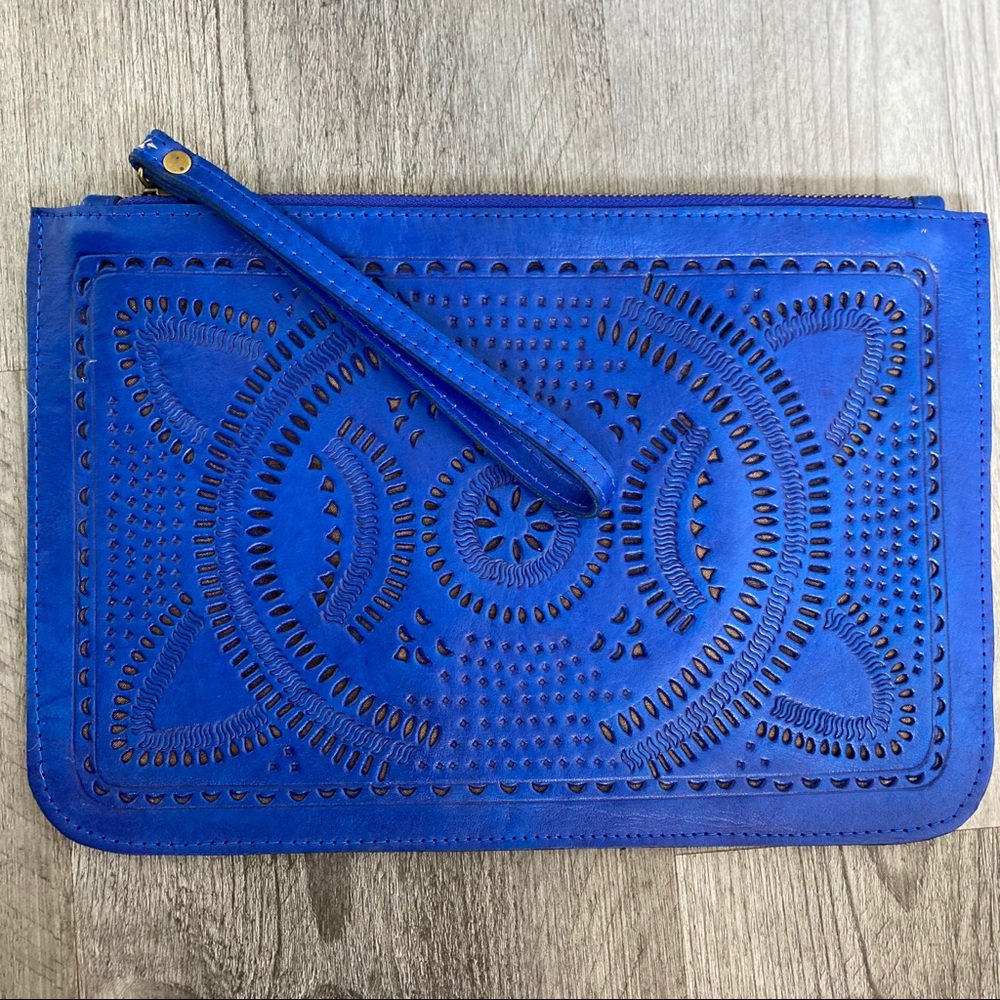 Mexicana Blue wristlet
